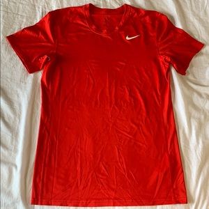 NIKE - Dri-Fit Red Active Wear Shirt  (Small)